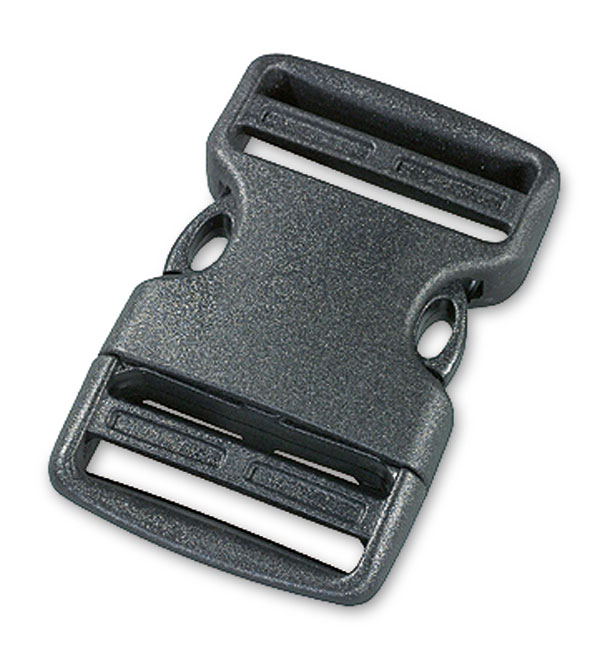 Side Release Buckles - black (38mm dual)