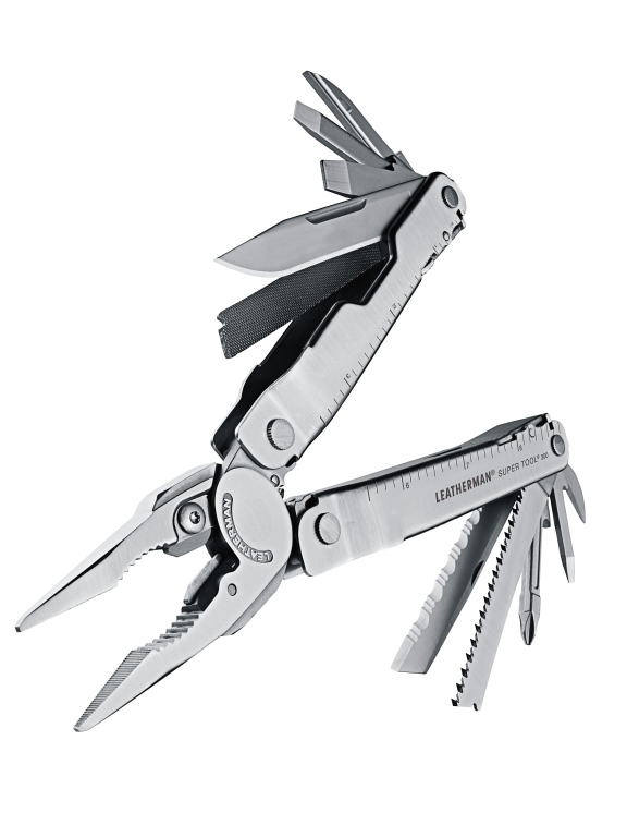 Leatherman Super Tool 300 - stainless steel (flared open)
