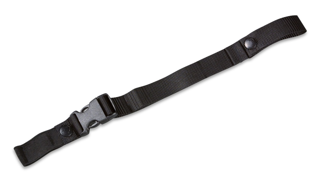 Chest Belt - 25mm black (front view)