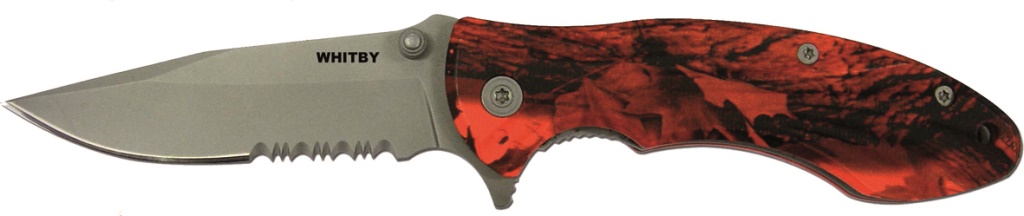 Orange Camo Knife - 2.75