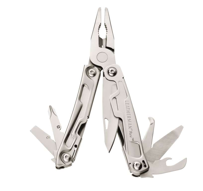 Leatherman Rev - stainless steel (flared open)