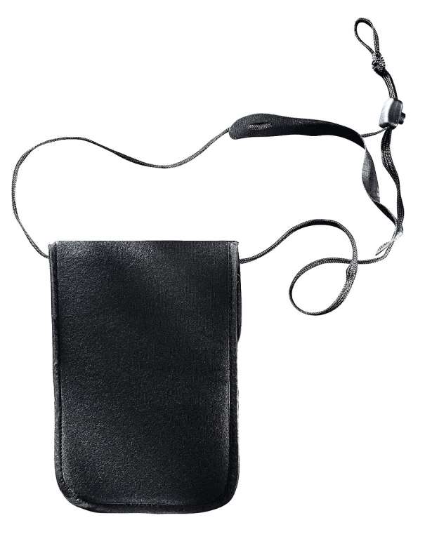 Skin Neck Pouch - black (back view)