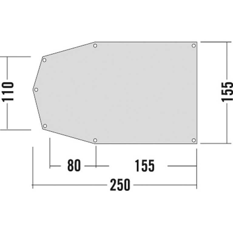 Tent Ground Sheet (250 x 155cm) - 