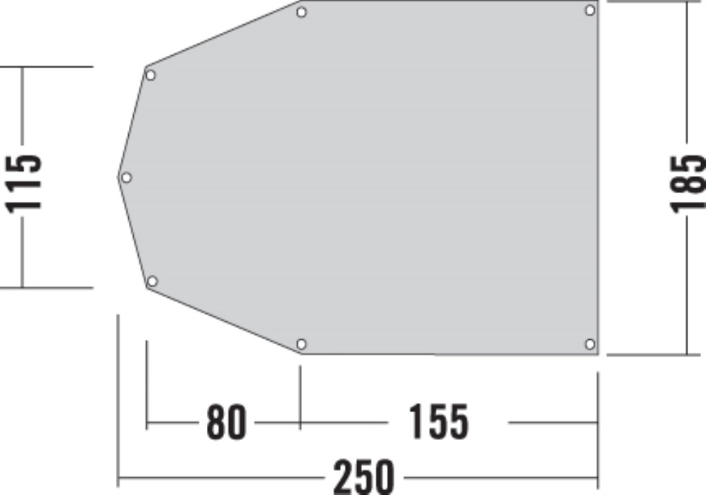 Tent Ground Sheet (250 x 185cm) - 