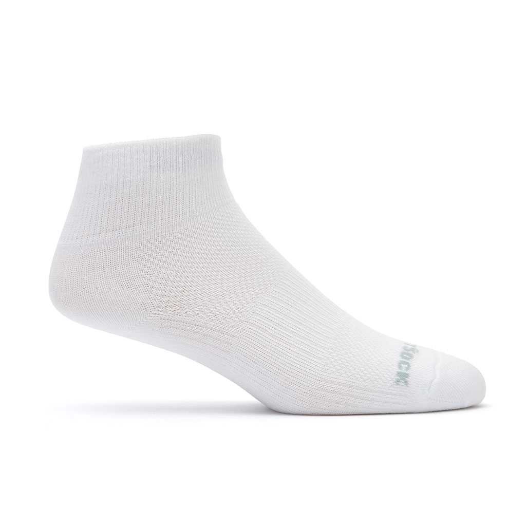 Coolmesh II - Quarter Socks - White - Coolmesh II - Quarter Socks - White side view