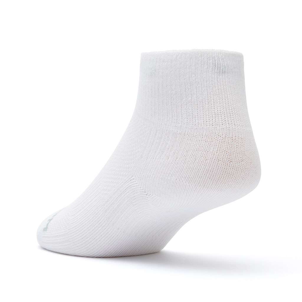 Coolmesh II - Quarter Socks - White - Coolmesh II - Quarter Socks - White back view