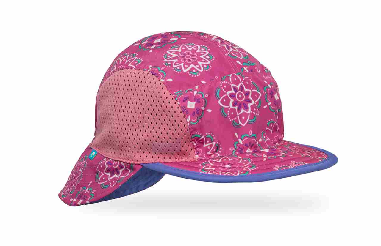 Infant SunFlip Cap - Rose Iris Sun Flip Hat Side View