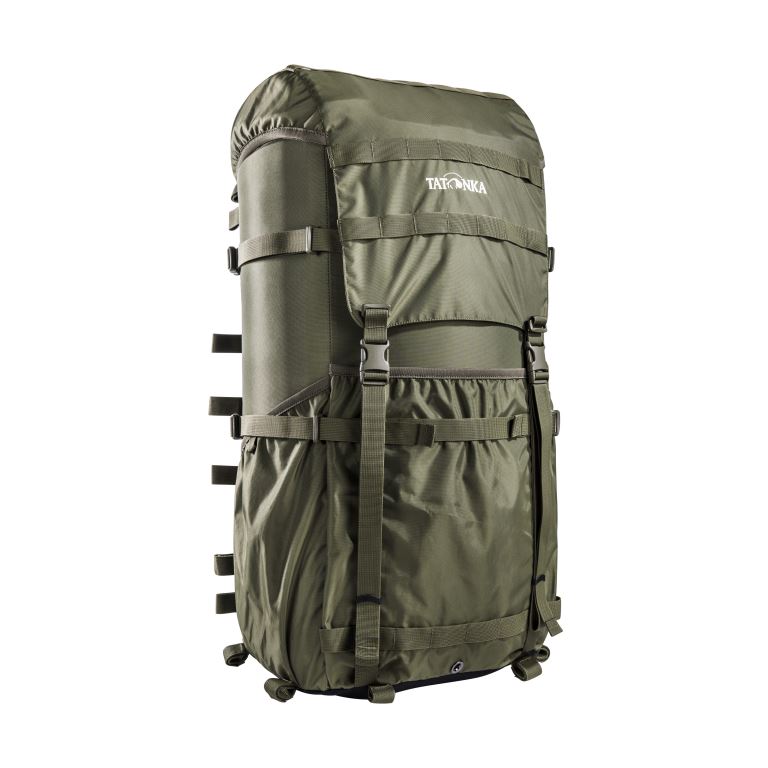 Lastenkraxe Packsack - olive (front)