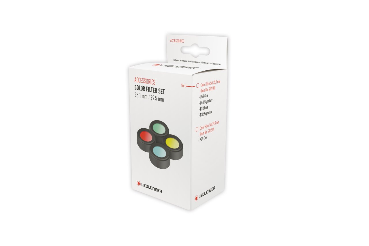 Ledlenser Colour Filter Sets for P & H Series - Filter Set in Box