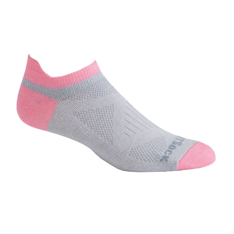 Coolmesh II - Tab Wmn Socks - Light Grey/Neon Pink - 