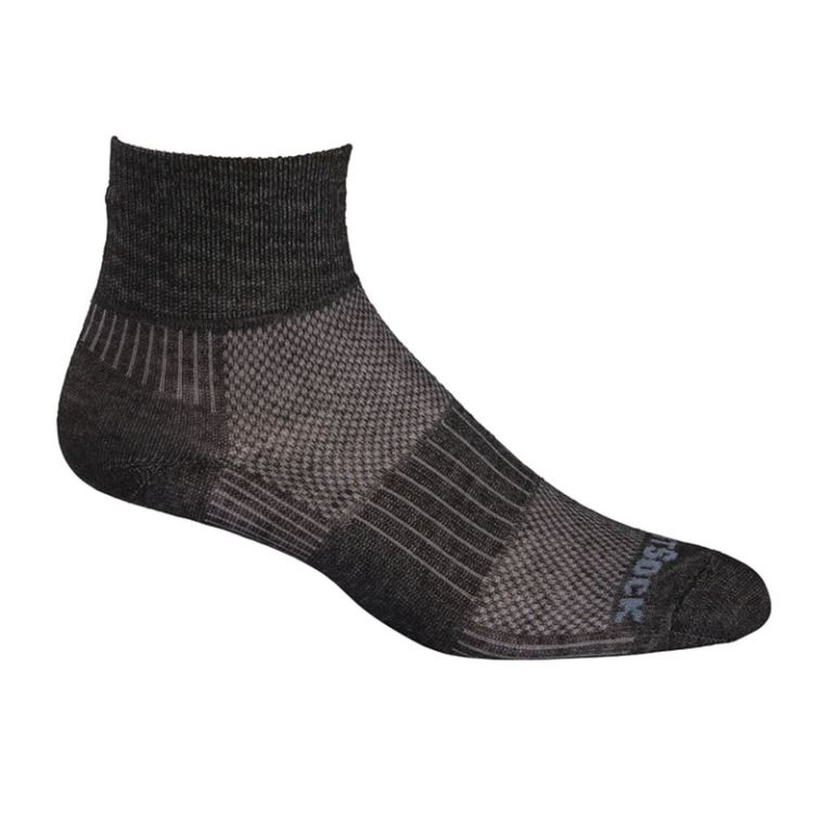 Coolmesh II - Quarter Socks - Black Marl - 