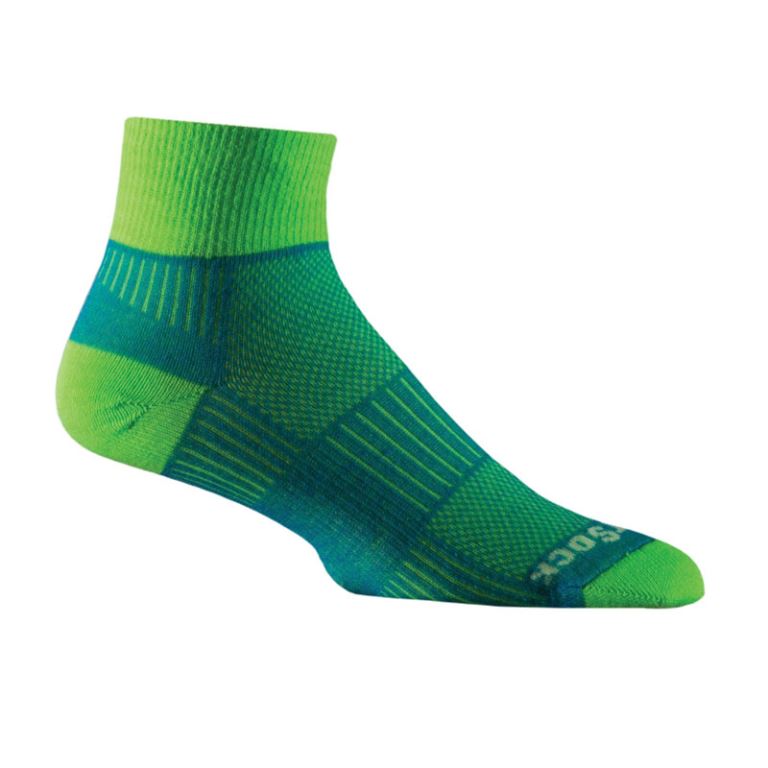 Coolmesh II - Quarter Socks - Blue/Green - 