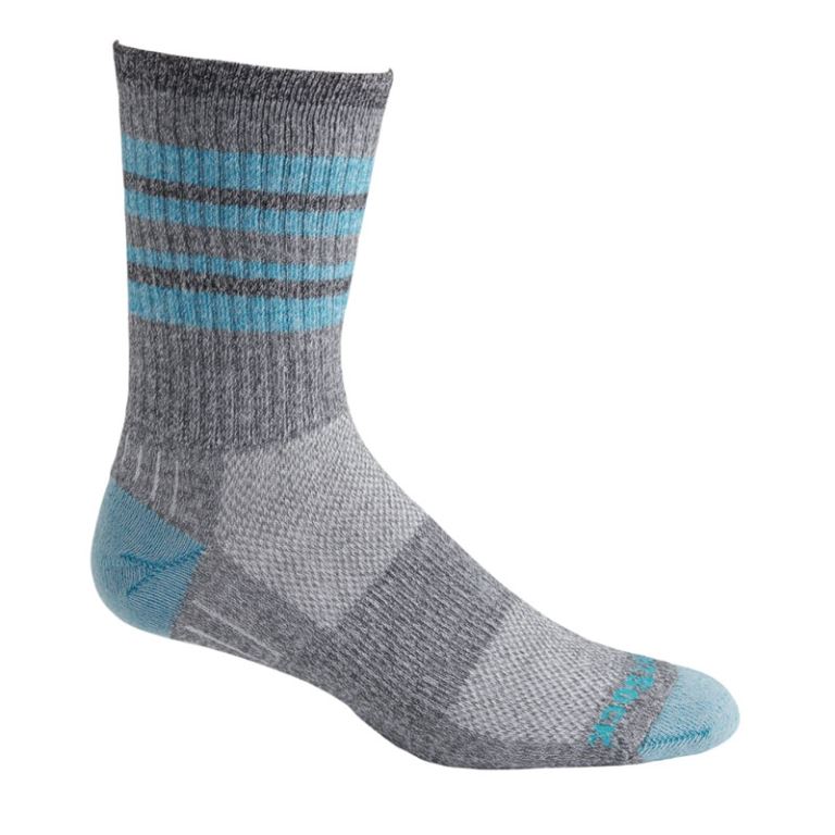 Escape - Crew Socks - Turquoise Stripes - 