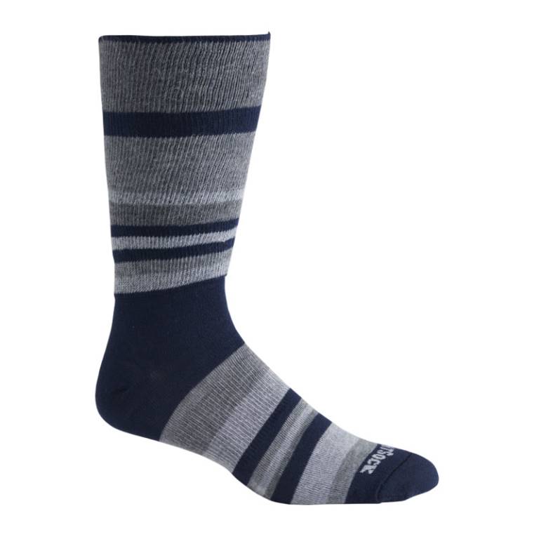 Explore - Crew Socks - Navy Stripe - 