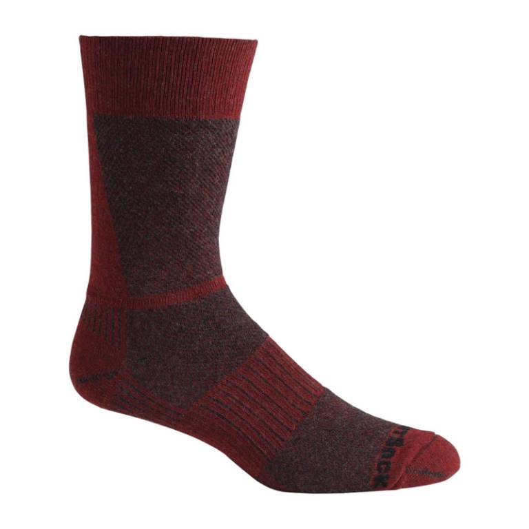 Lite Hike - Crew Socks - Black/Red - 