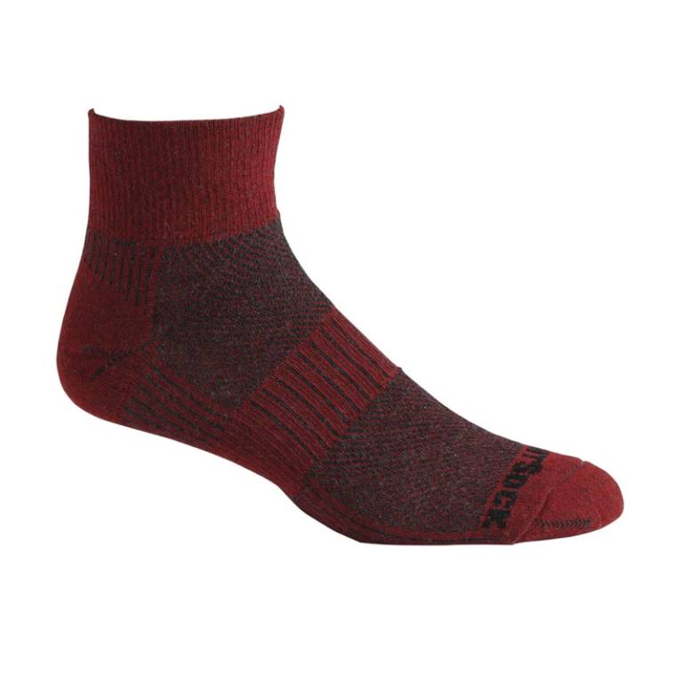 LT Hike - Quarter Socks - Black/Red - 