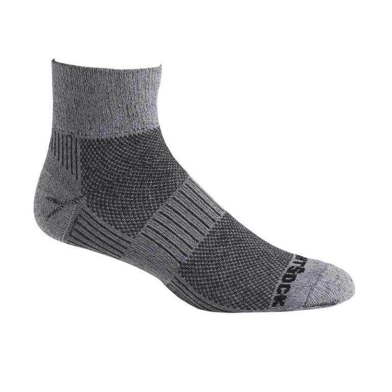 LT Hike - Quarter Socks - Black/White - 