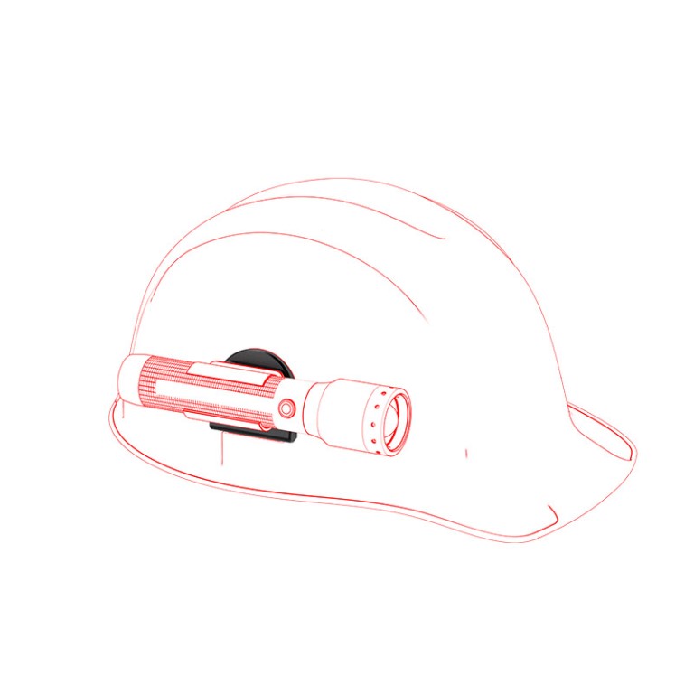 Ledlenser Helmet Mount for Euroslot Type A - 