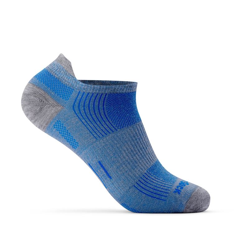 Run - Tab Socks - Grey/Blue - 