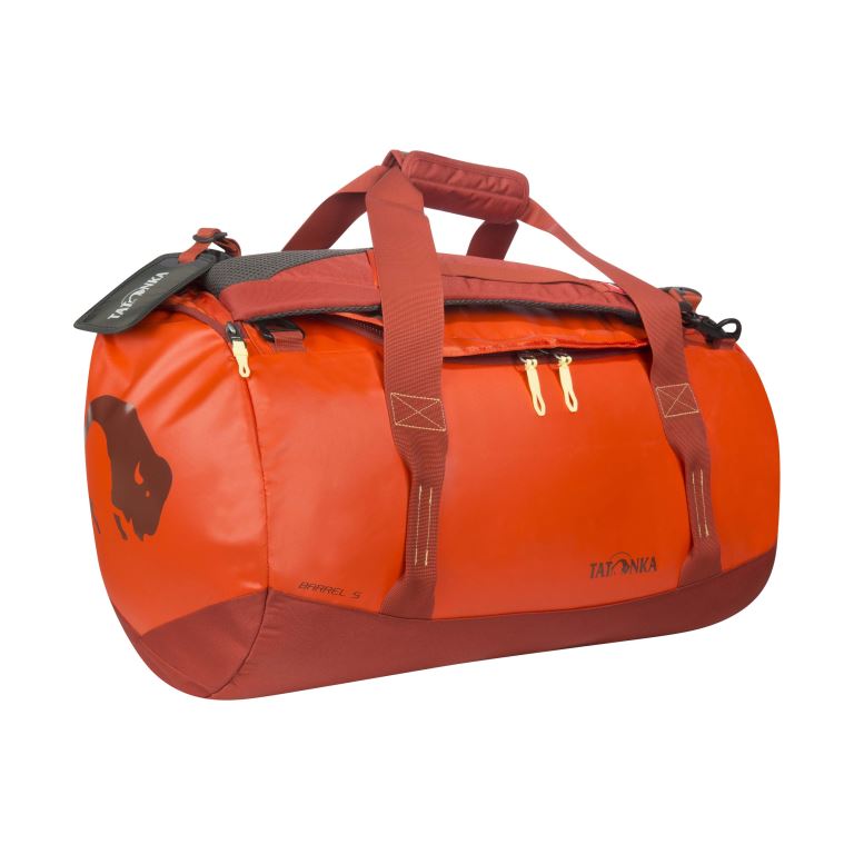 Barrel Bag #S - red orange