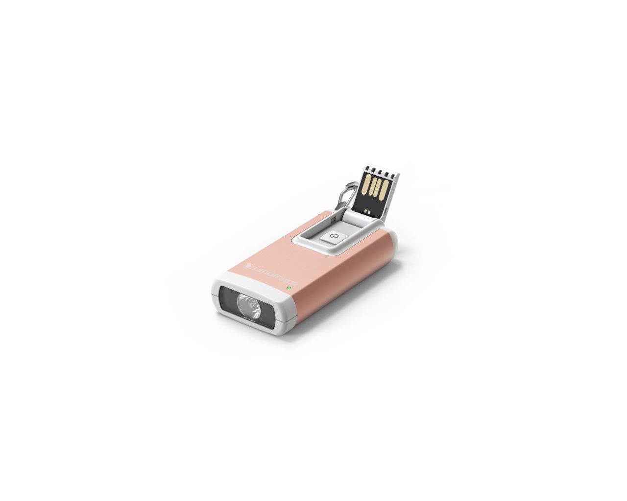 Ledlenser K6R Keyring Light - K6R Rose Gold Front USB