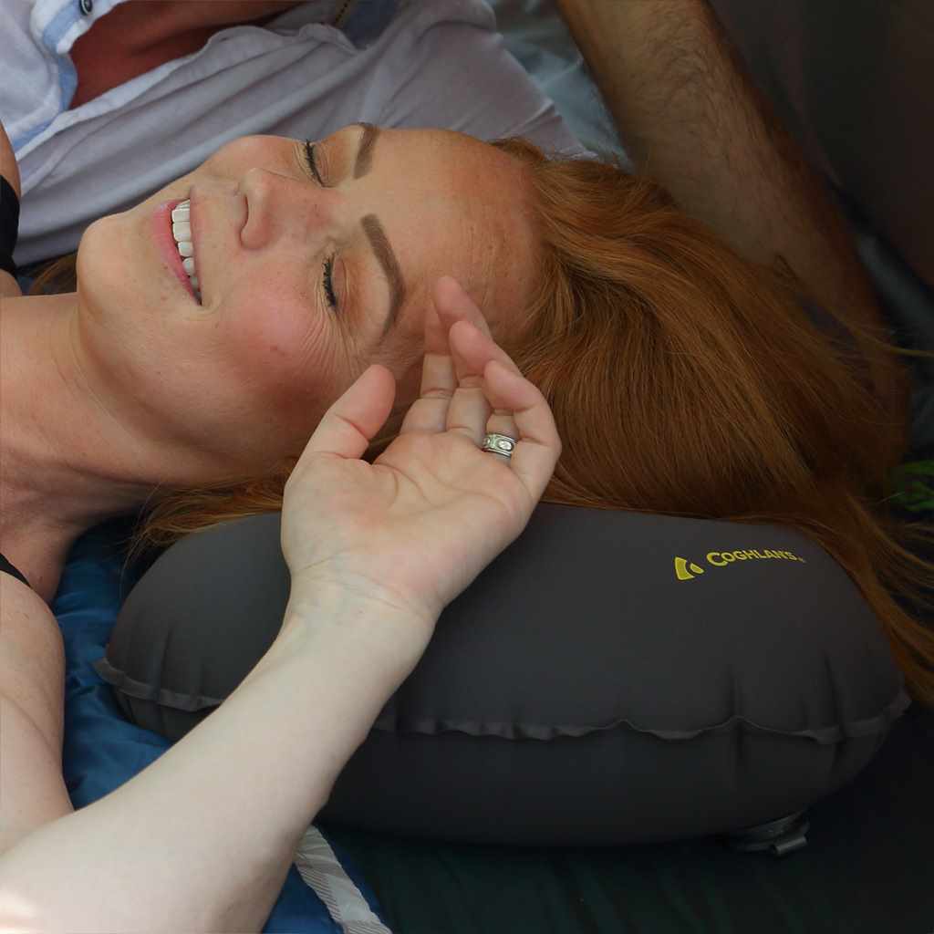Coghlans Travel Pillow - Travel Pillow In Use