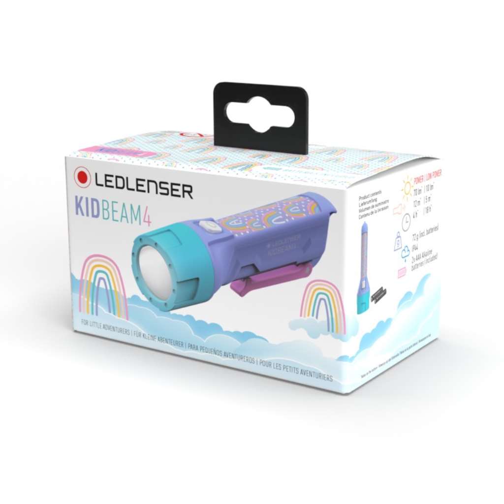 KidBeam 4 Flashlight - Rainbows packaging