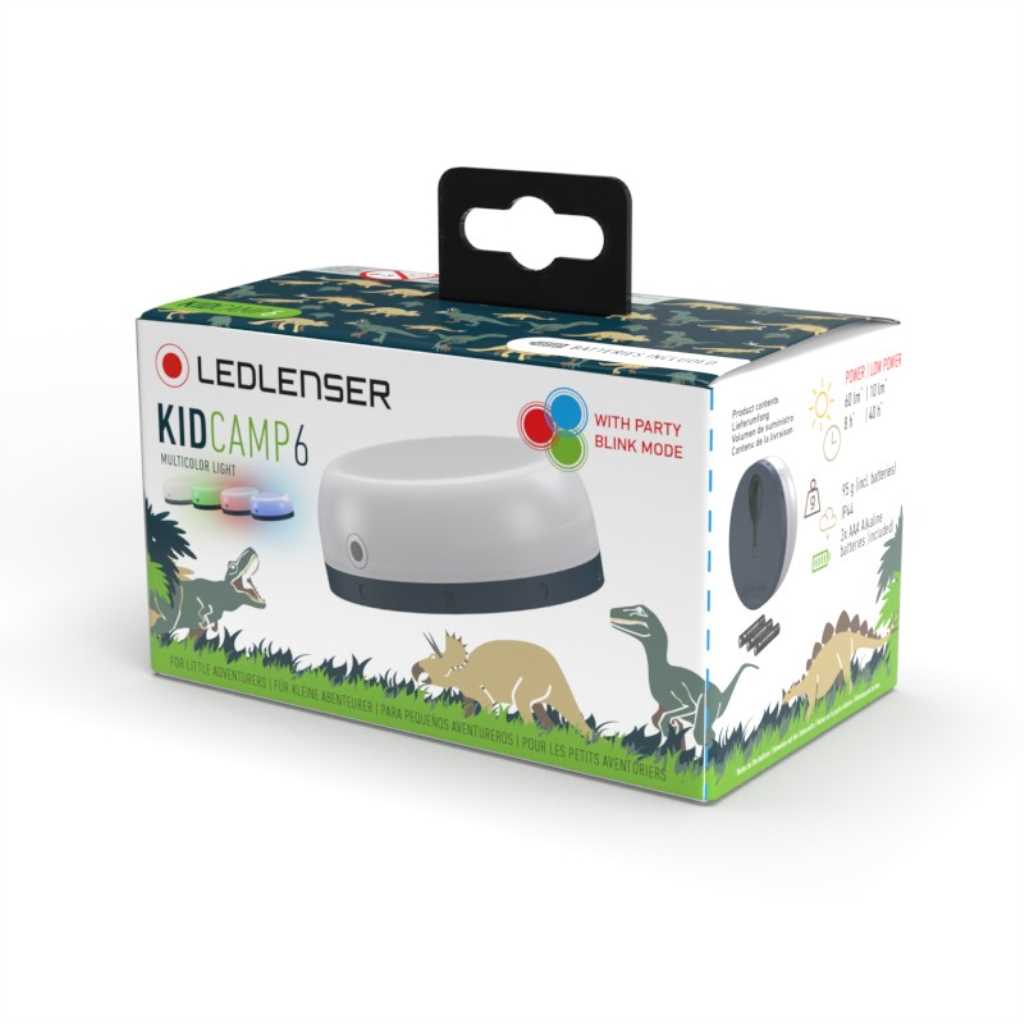 Ledlenser KidCamp 6 Camping Lantern - Kidcamp green packaging