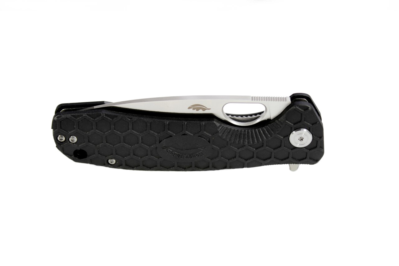 Honey Badger D2 Steel Flipper - Honey Badger Flipper D2 Closed Front