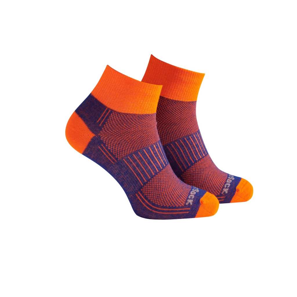 Coolmesh II - Quarter Socks - Royal/Orange - Coolmesh II - Quarter Sock - Royal/Orange
