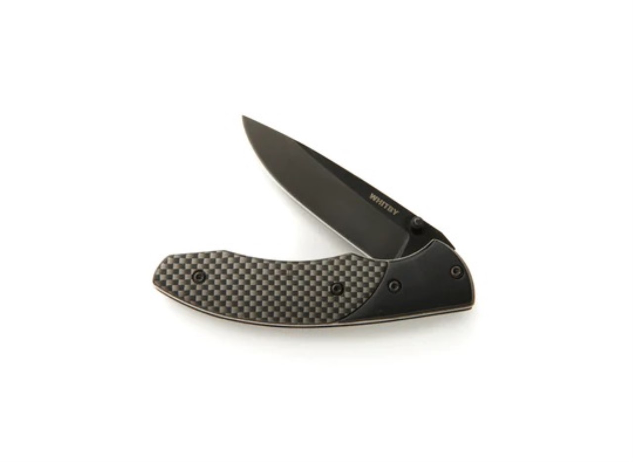 Lock Knife Carbon Fibre Pattern - 2.75