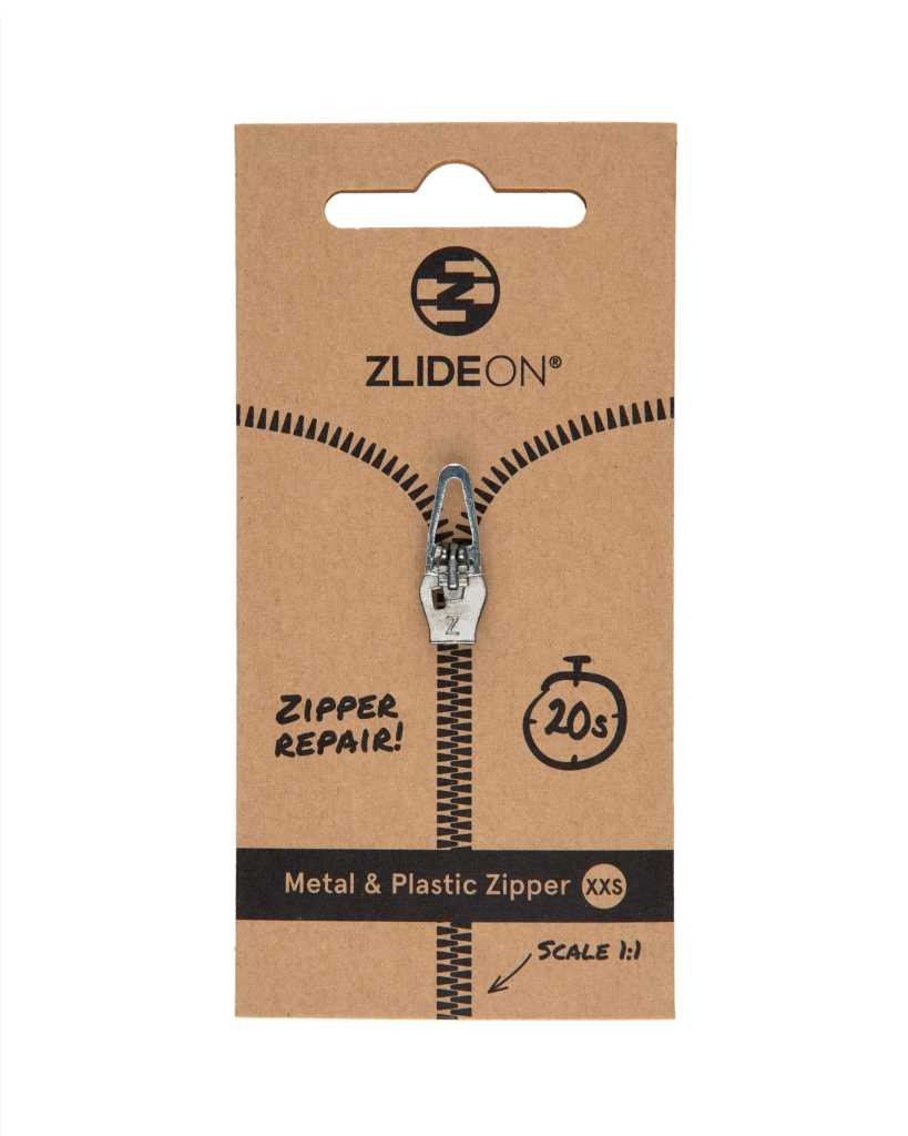 ZlideOn Metal & Plastic Zipper - XXS Silver