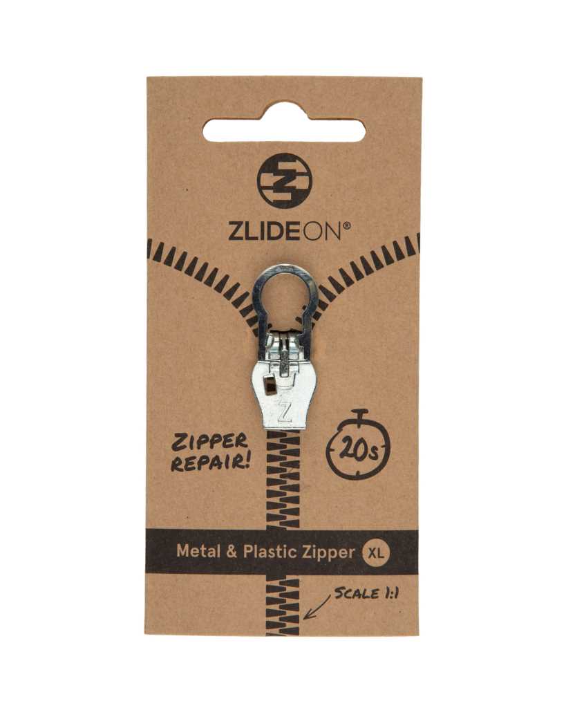 ZlideOn Metal & Plastic Zipper - XL Silver