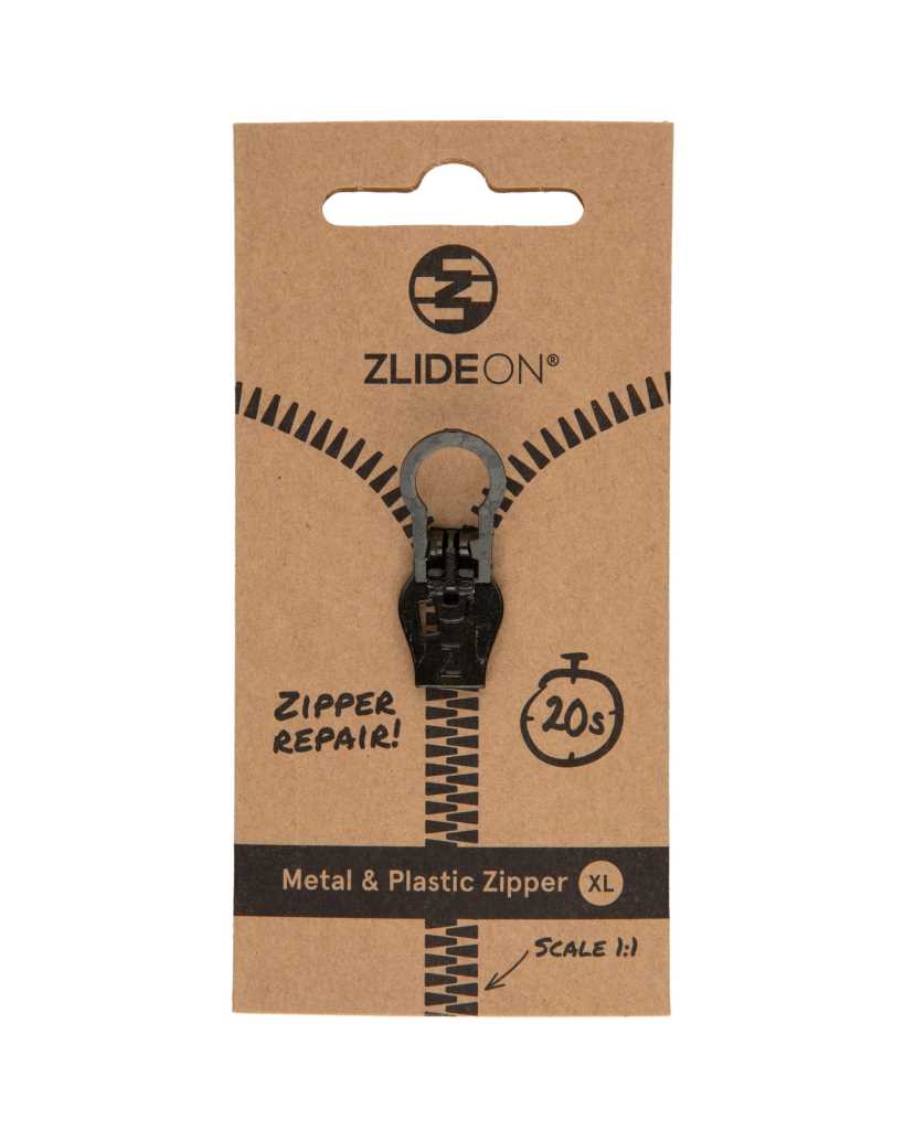 ZlideOn Metal & Plastic Zipper - XL Black