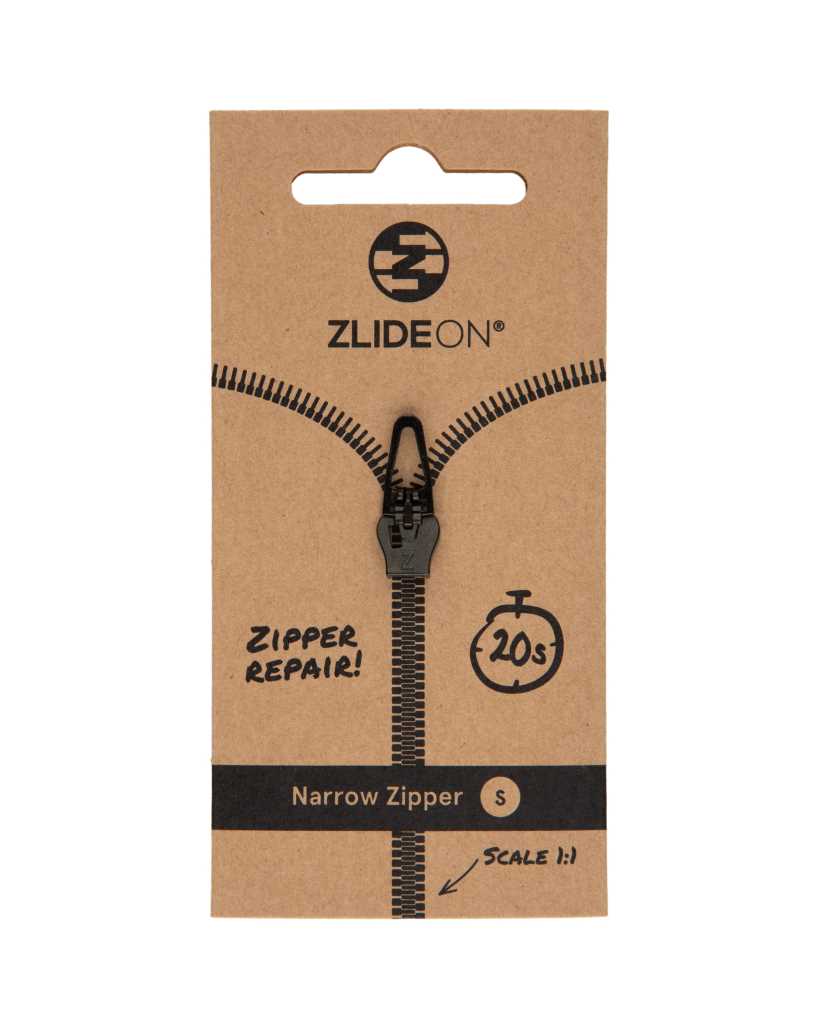ZlideOn Narrow Zipper - s black