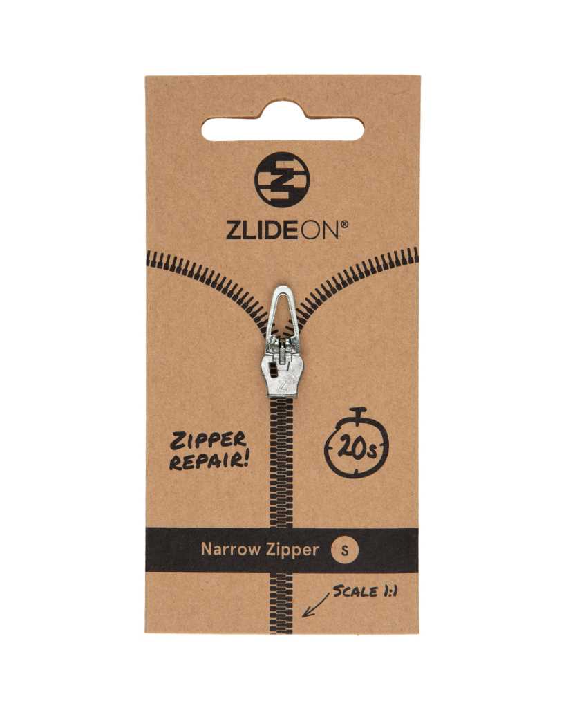 ZlideOn Narrow Zipper - S silver