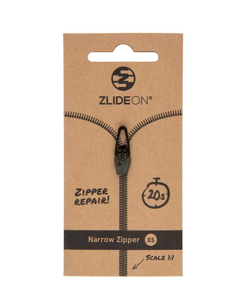 ZlideOn Narrow Zipper - XS black