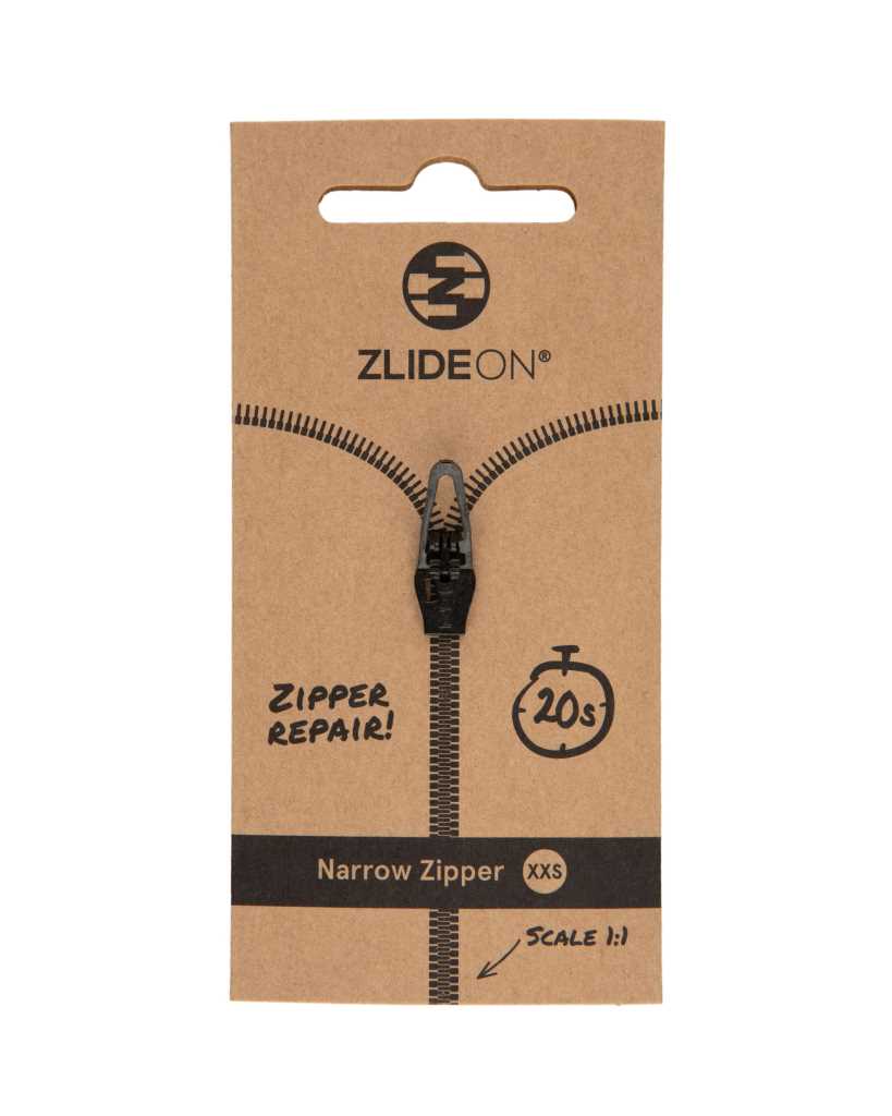 ZlideOn Narrow Zipper - XXS black