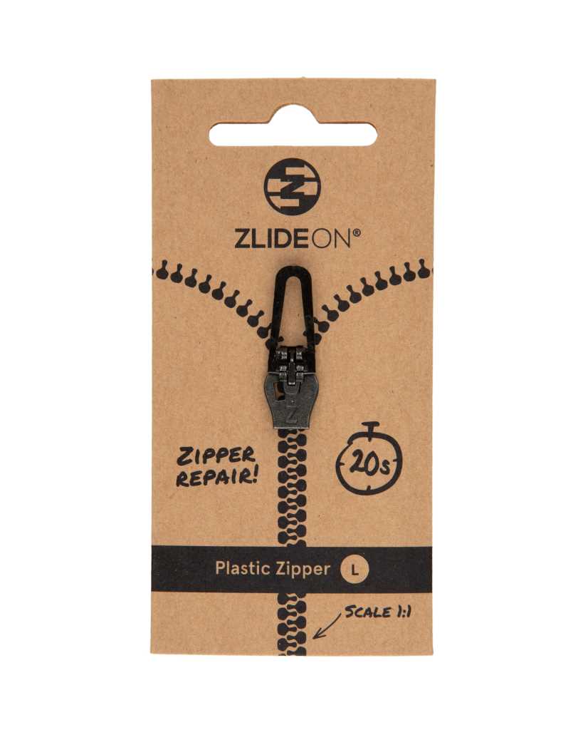 ZlideOn Plastic Zipper - L black