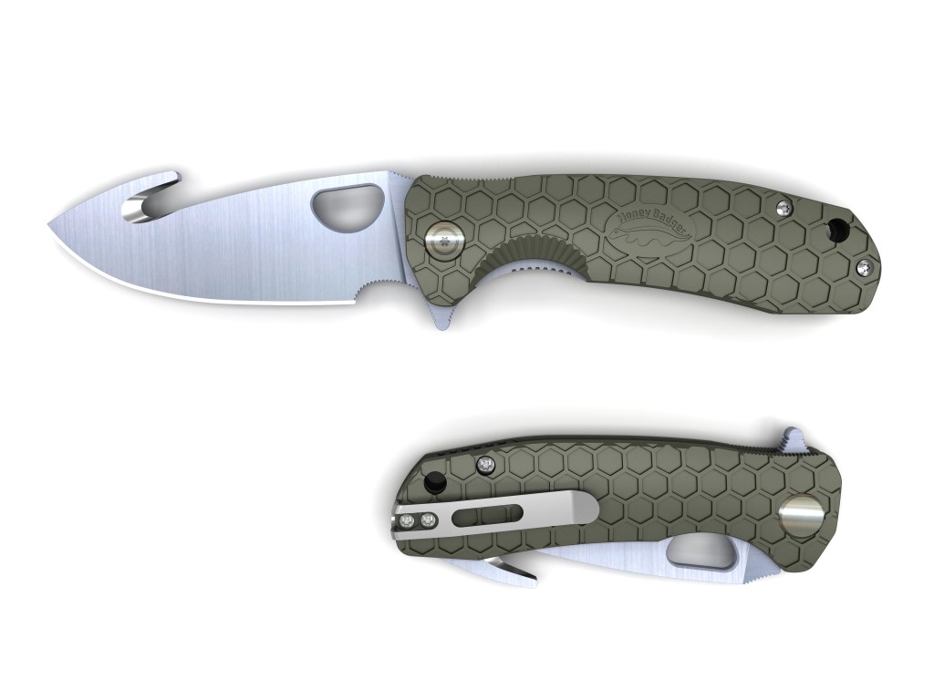 Honey Badger Hook - green