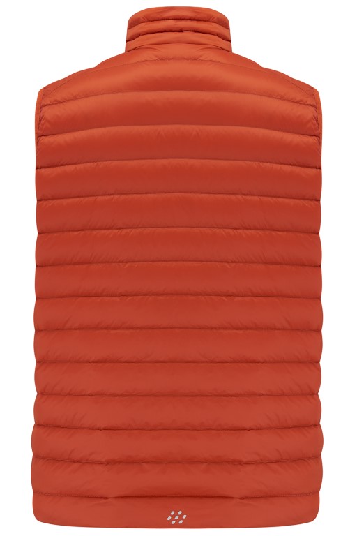 Mens Alpine Packable Down Vest (burnt orange) - 