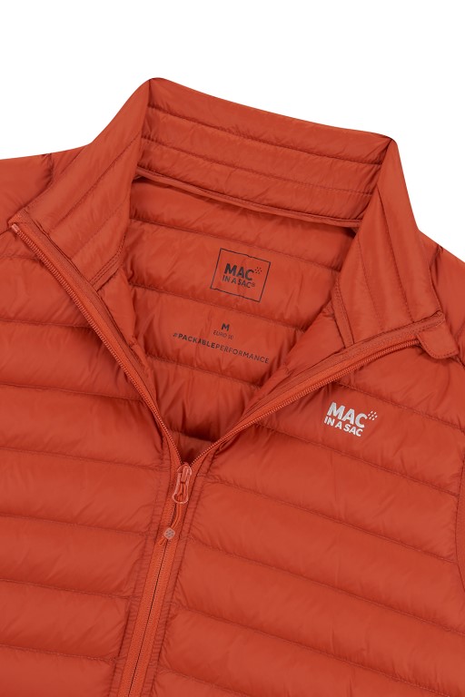 Mens Alpine Packable Down Vest (burnt orange) - 