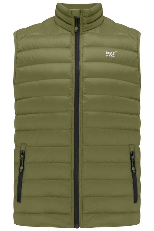 Mens Alpine Packable Down Vest (khaki) - 