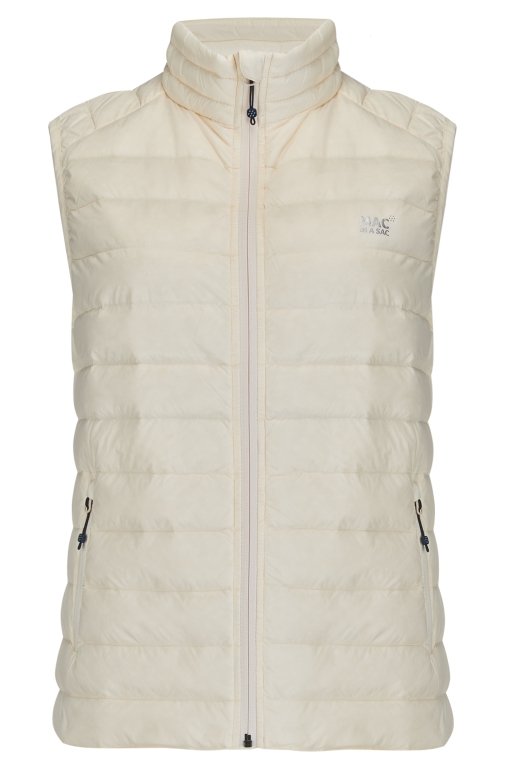 Ladies Alpine Packable Down Vest (ivory) - 