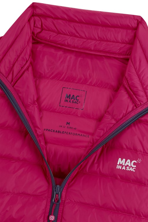 Ladies Alpine Packable Down Vest (fuchsia) - 