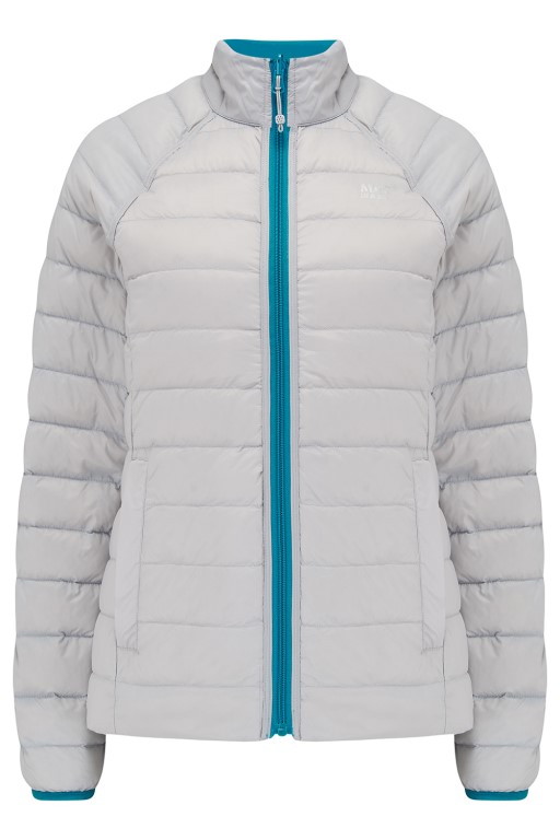 Ladies Polar Reversible Down Jacket (petrol/grey) - 