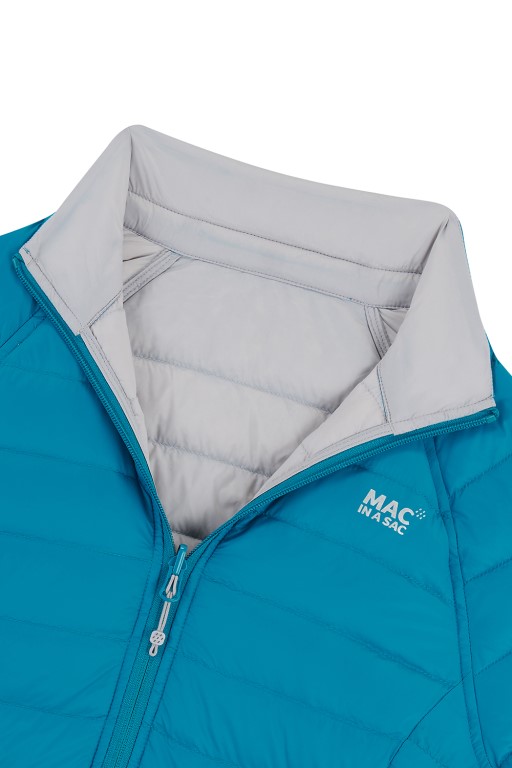 Ladies Polar Reversible Down Jacket (petrol/grey) - 