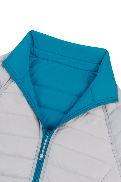 Ladies Polar Reversible Down Jacket (petrol/grey) - 