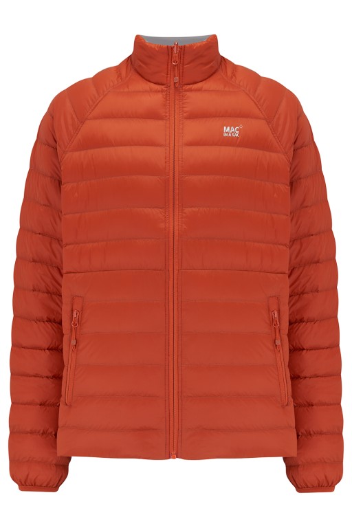Mens Polar Reversible Down Jacket (orange/grey) - 