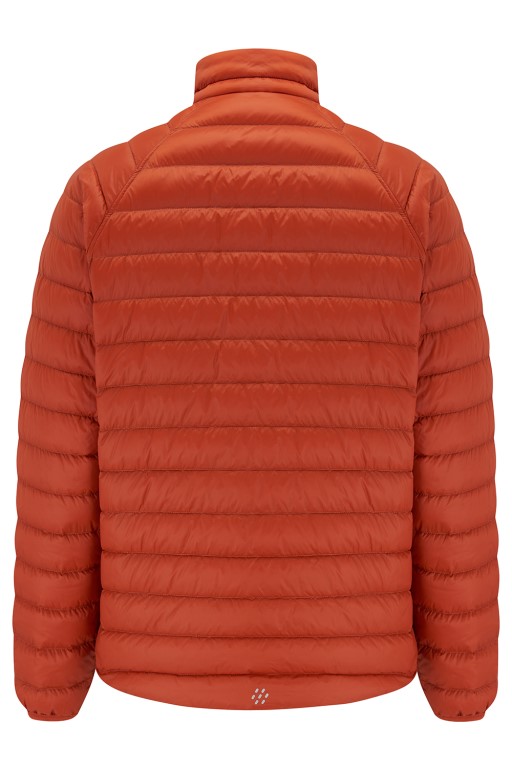 Mens Polar Reversible Down Jacket (orange/grey) - 